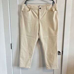 Cleo Capris Cream Plus Size 18